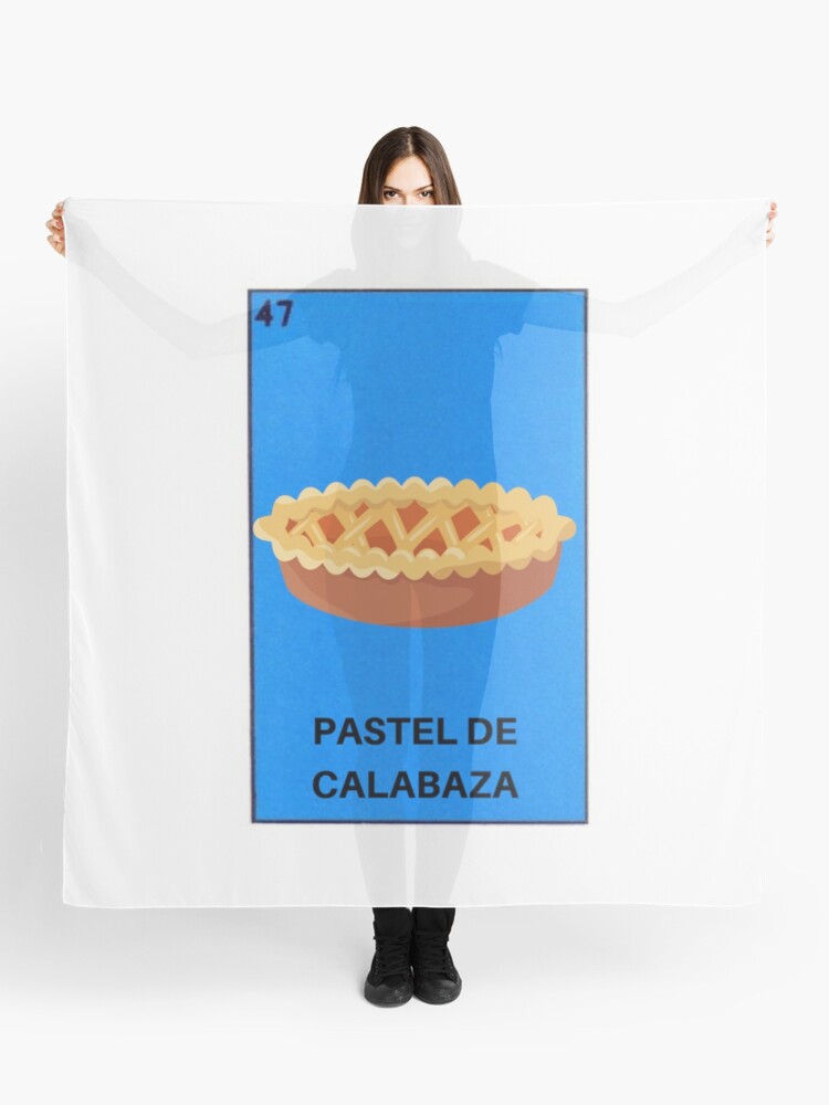 Pañuelo «Pastel De Calabaza Acción De Gracias Pastel De Calabaza Loteria  Bingo Card» de casadeloteria | Redbubble