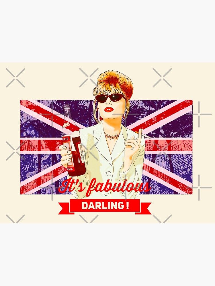 Patsy Stone with the English flag Union Jack in Absolutely Fabulous by MimieTrouvetou