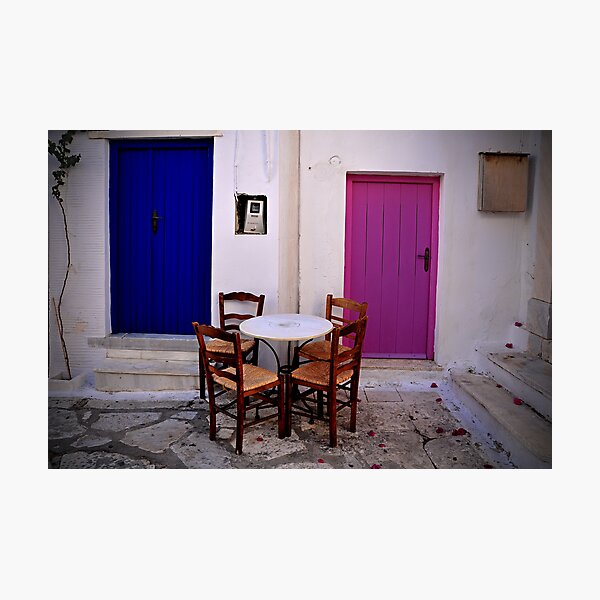 Greek City Scene 004 Photographic Print