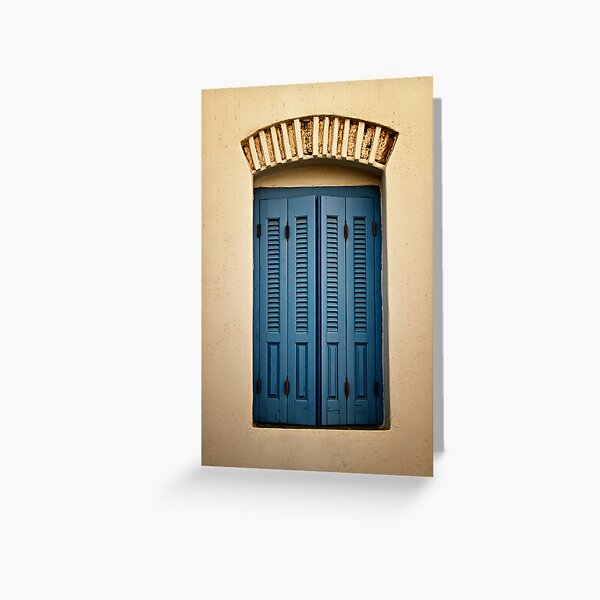 Greek City Scene 005 Greeting Card