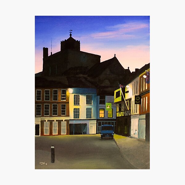 Item preview, Romsey Market Place at Dusk designed and sold by richardpaul.