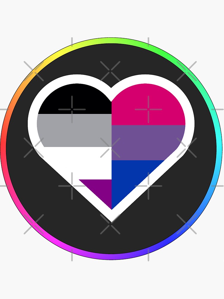 Asexual Biromantic Sticker For Sale By Lileant Redbubble 