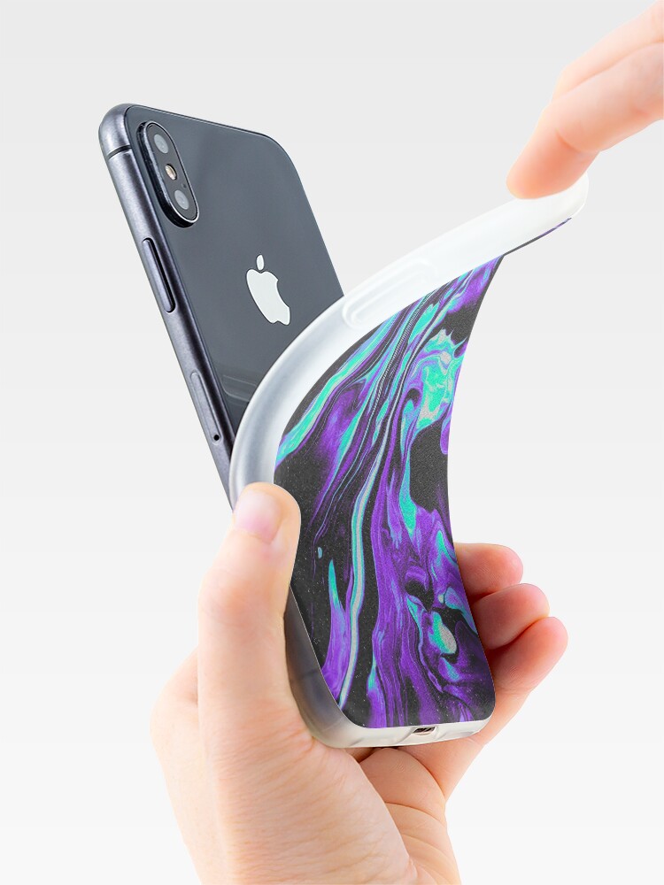 Alternate view of BLACK & BLUE DEVOTION iPhone Case & Cover