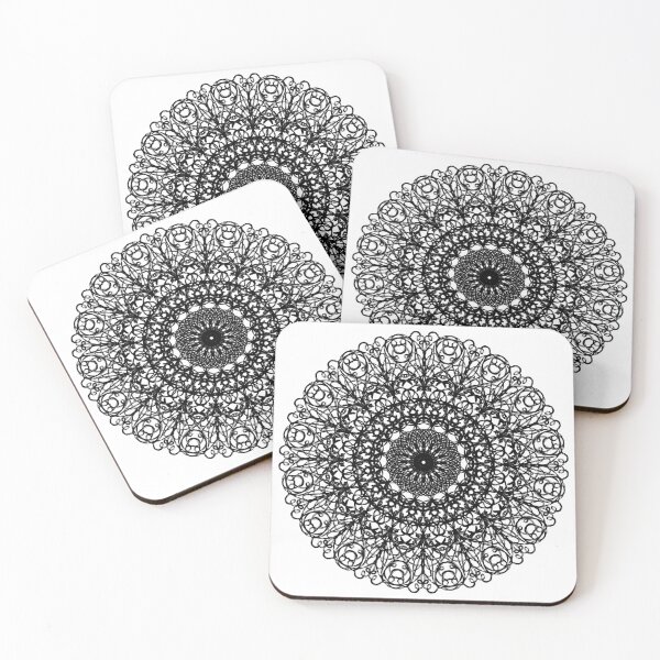 Item preview, Hand Drawn Mandala Sketch - Black and White designed and sold by Elsy's Art.