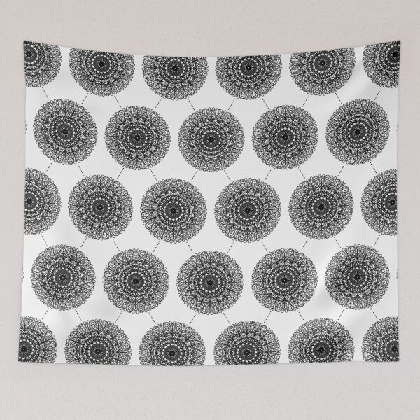 Item preview, Hand Drawn Mandala Sketch - Black and White designed and sold by Elsy's Art.
