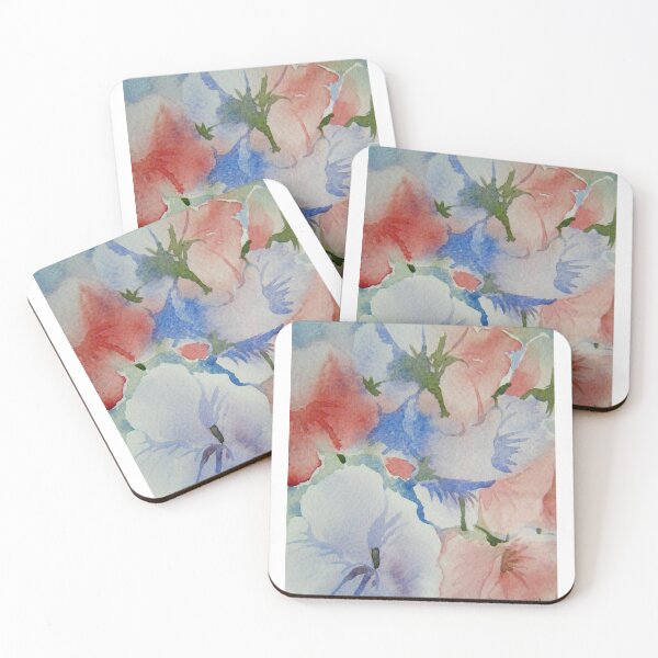 Item preview, Sweet Peas Flower Watercolour designed and sold by singer-painter.