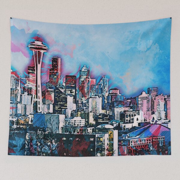 Item preview, Seattle Skyline designed and sold by AM FineArtPrints.