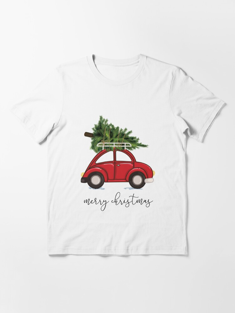 car christmas tree shirt