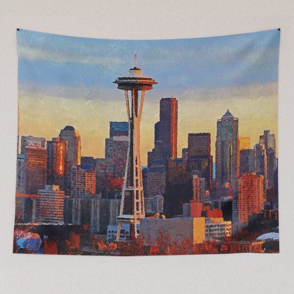 Item preview, Seattle Skyline designed and sold by AM FineArtPrints.