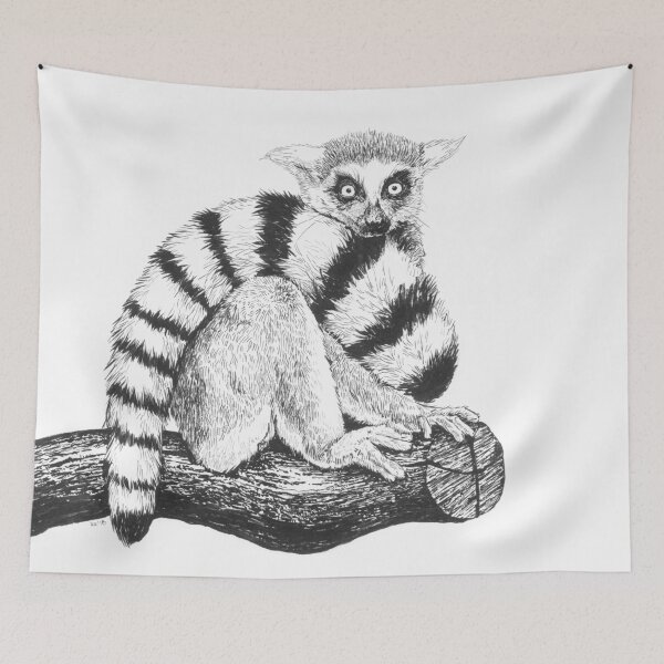 Item preview, Lemur drawing designed and sold by Katerina Mitkova Kirilova.