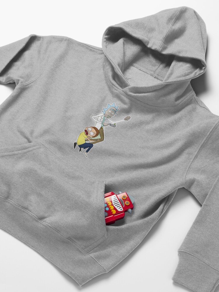 Alternate view of Rick And Morty Kids Pullover Hoodie
