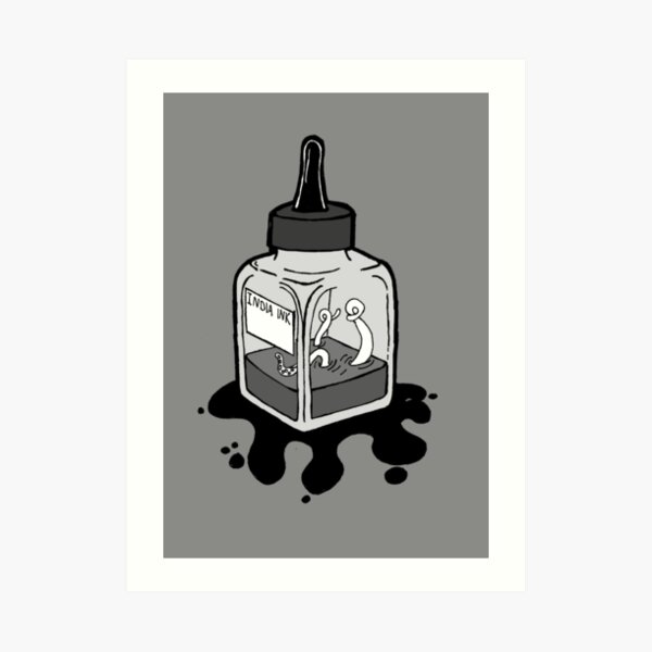 Ink Bottle Art Print