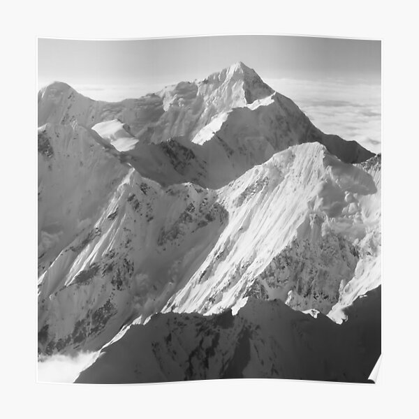 Framed Print Brilliant White Snow Lion in the Himalayan Mountains Picture