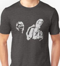 Mittelfinger Fratze Unisex T-Shirt