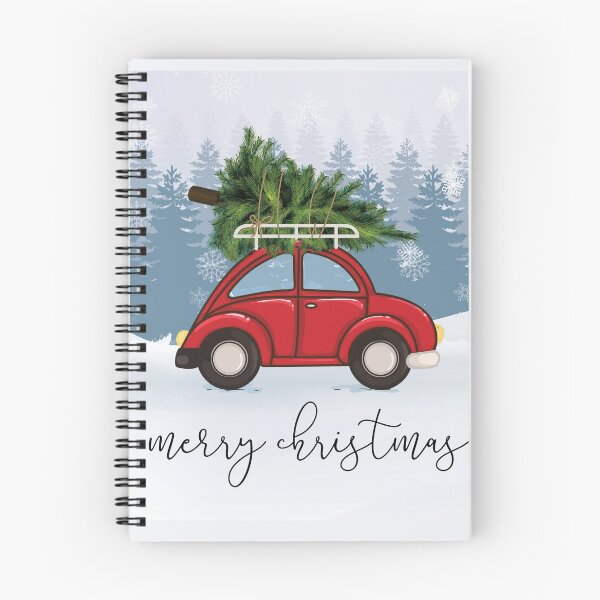 Item preview, Red Car with Christmas Tree on Roof designed and sold by 1XOROSE.
