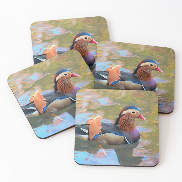 Item preview, Beautiful Mandarin Duck at the Pond designed and sold by walkswithnature.