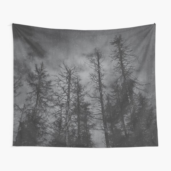 Item preview, Transmission // Vintage Mountains Moody Forest With Dead Souls Cascadia Trees Covered In Magic Moonlight Fog designed and sold by Tordis Kayma.