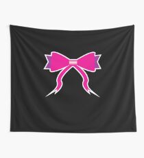 Pink bow Wall Tapestry
