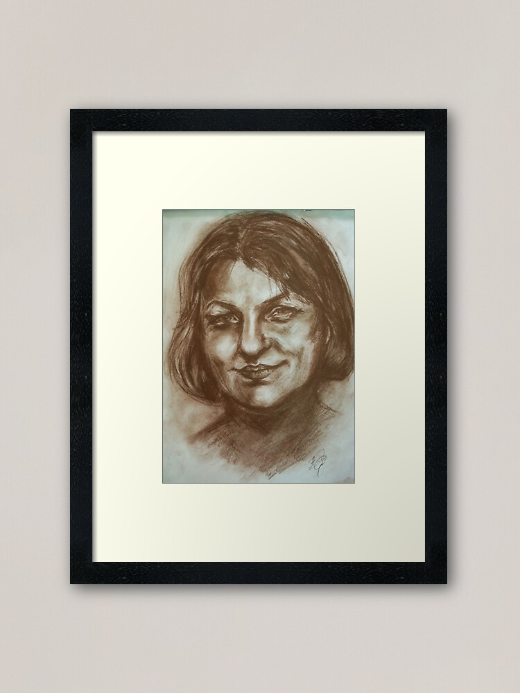 Thumbnail 1 of 7, Framed Art Print, Portrait in Sepia designed and sold by Anthropolog.