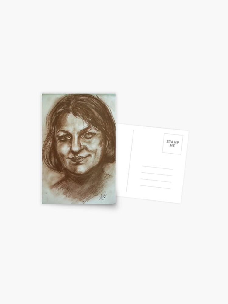 Thumbnail 1 of 2, Postcard, Portrait in Sepia designed and sold by Anthropolog.
