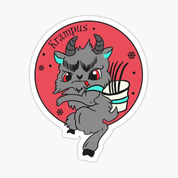 Cute Krampus Sticker