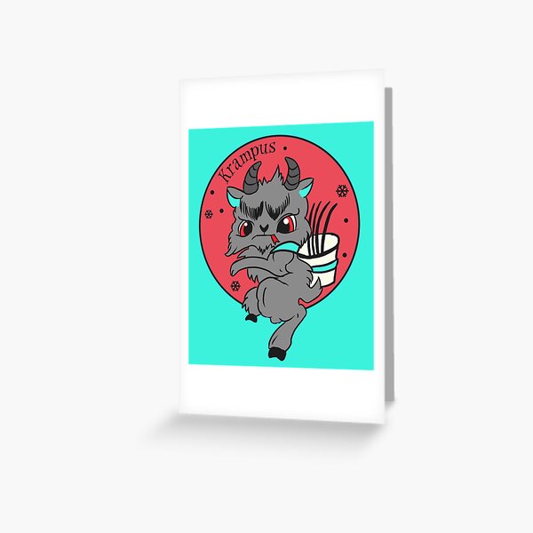 Cute Krampus Greeting Card For Sale By Thephoenixx Redbubble