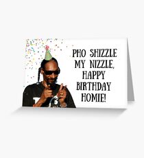Snoop Dogg Geburtstagskarte / Sticker, Rapper-Grußkarte, Meme-Grußkarten Grußkarte