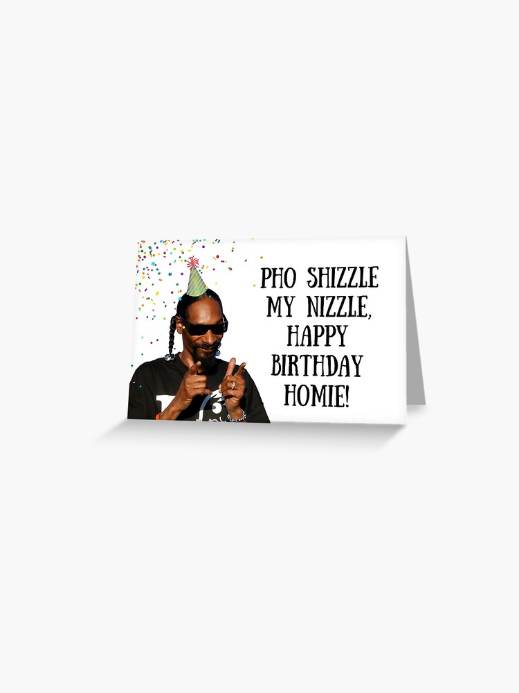 Snoop Dogg Birthday Card Sticker Rapper Greeting Card And Gifts Greeting Card For Sale By Avit1 Redbubble