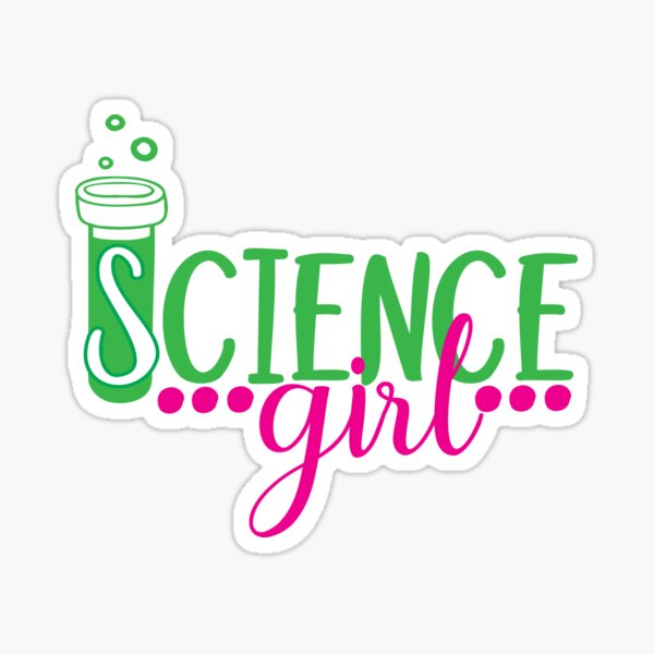 "Science Girl Scientist Teacher Chemist Gift School Laboratory" Sticker