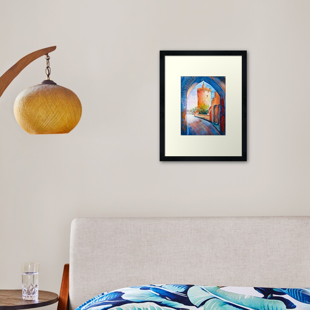 Mittenwalde, Berliner Tor & Powder Tower Framed Art Print