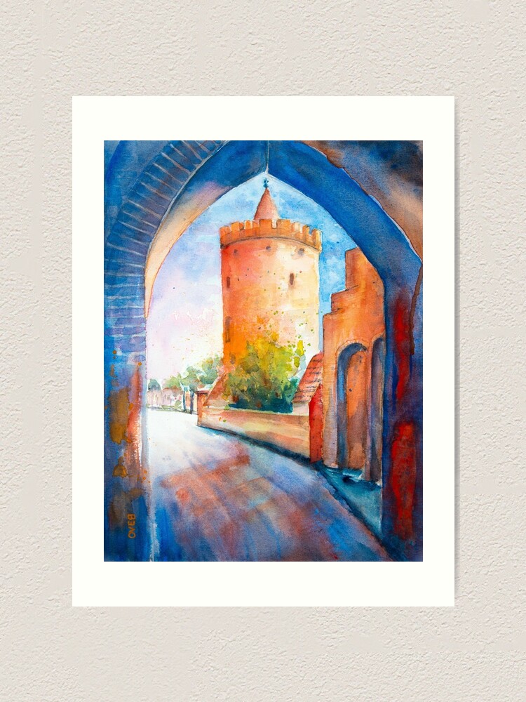Alternate view of Mittenwalde, Berliner Tor & Powder Tower Art Print