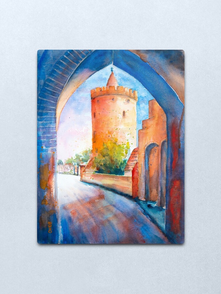 Alternative Ansicht von Mittenwalde, Berliner Tor & Pulverturm Metallbild
