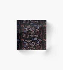 Xxxtentacion - 17 inspired design (black) Acrylic Block
