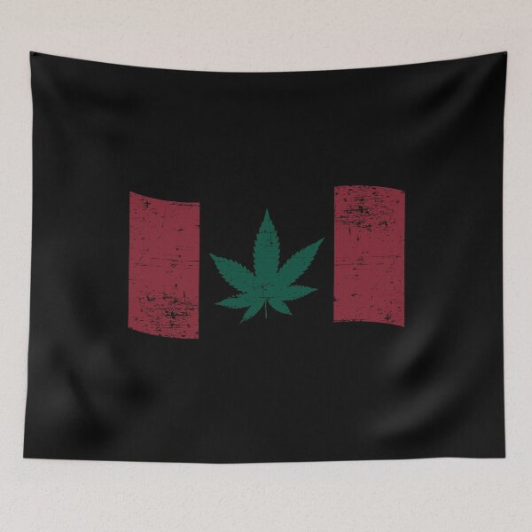 Item preview, Cannabis Canadian Flag designed and sold by TheFlying6.