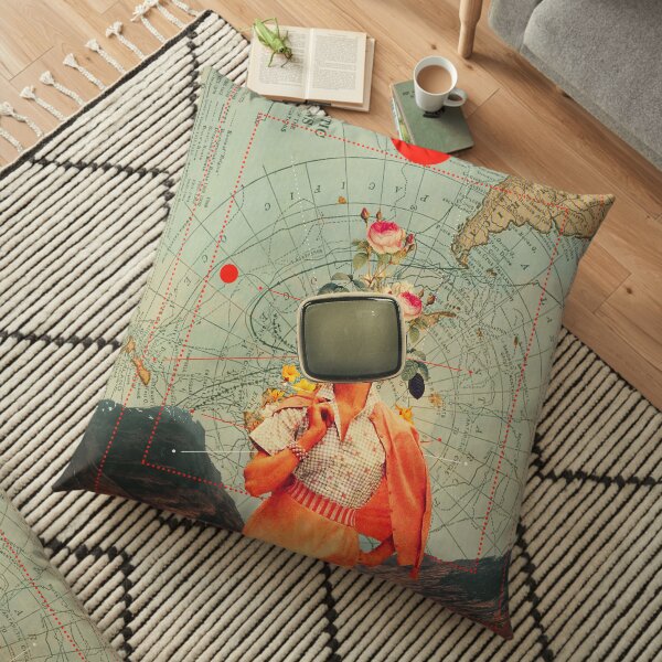 Antarctic Broadcast Floor Pillow