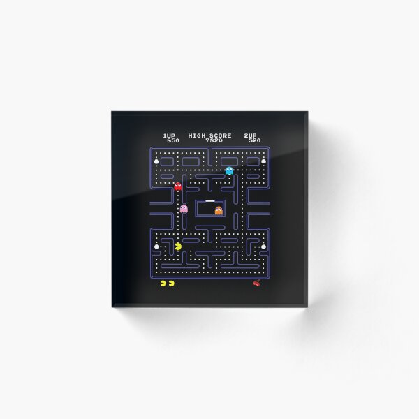 Retro Arcade Acrylic Block