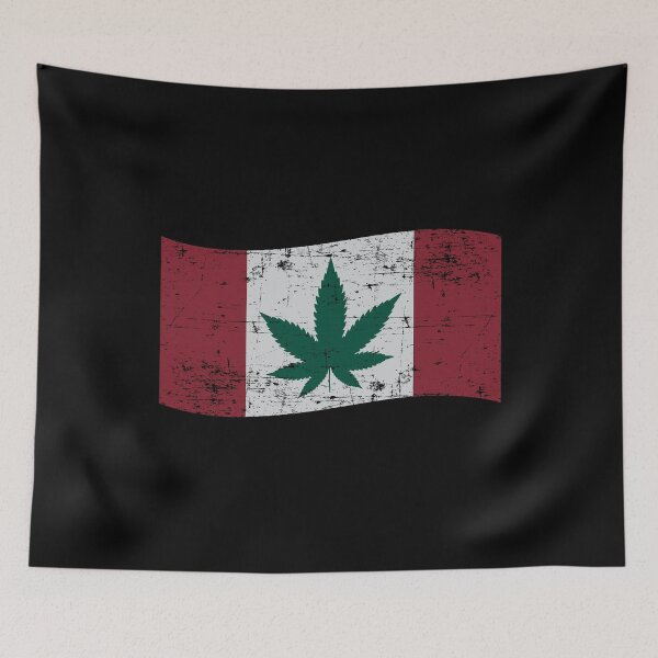 Item preview, Cannabis Flag Canada designed and sold by TheFlying6.