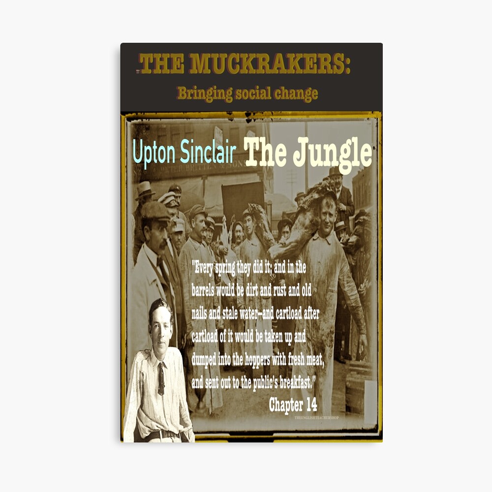 The Jungle Muckraker Upton Sinclair Metal Print By Kayedreamsart Redbubble
