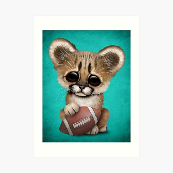 Cougar Cub Cartoon Art Prints | Redbubble