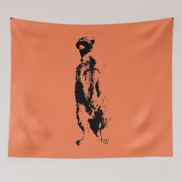 Item preview, cute meerkat, mammal, animal, zoo animal, zoo designed and sold by rhnaturestyles.