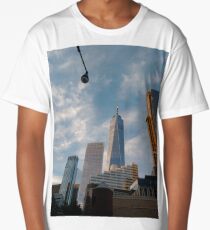 architecture, window, city, apartment, office, modern, house, business, sky, facade, outdoors, balcony, vertica Long T-Shirt