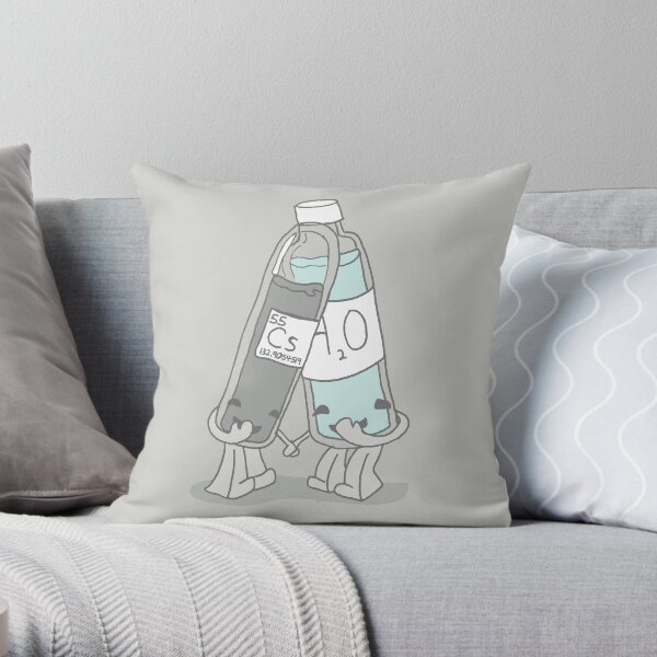 The Cutest Couple: Cesium & Water Throw Pillow