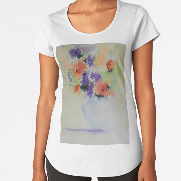 Fleurs de printemps T-shirt premium échancré