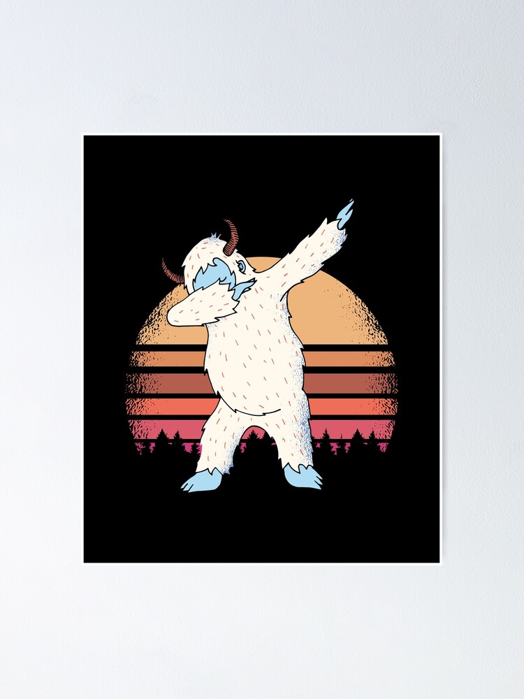 George, the Christmas Yeti Art Print