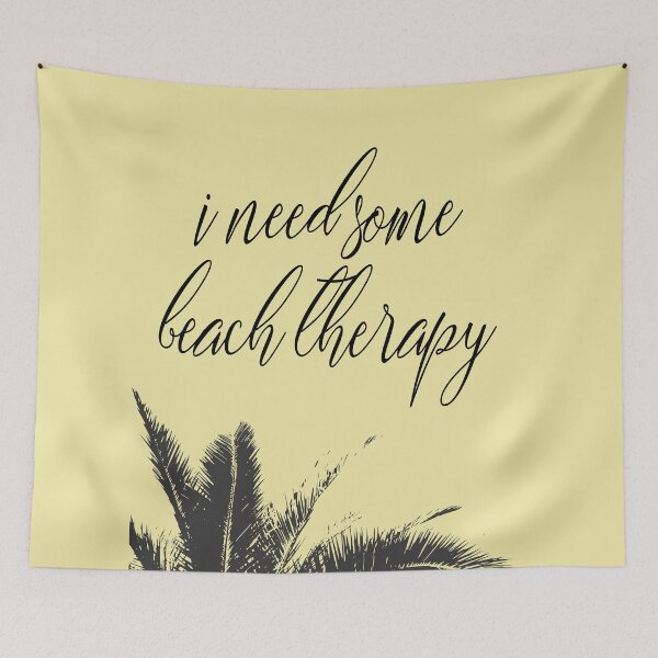 Item preview, Beach and Palm Tree Art designed and sold by hyggely.