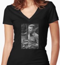 Steve McQueen T-shirt col V femme