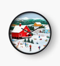 Winter Memories Clock