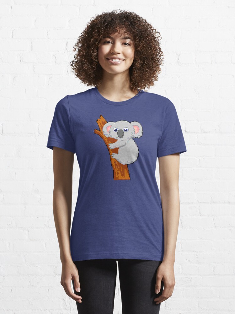 Vista alternativa de Camiseta esencial Koala | Arte de píxeles de 8 bits