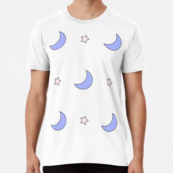 Moon and Stars Pattern Premium T-Shirt