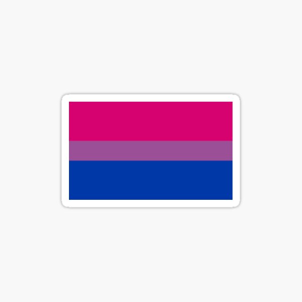 Vista previa del artículo con la obra «Bandera bisexual», diseñado y vendido por Lingo Shop.